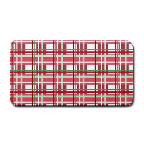 Red plaid pattern Medium Bar Mats from ArtsNow.com 16 x8.5  Bar Mat