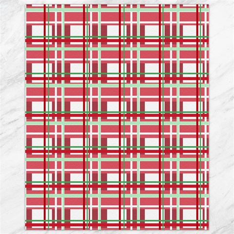 Red plaid pattern Canvas 11  x 14   from ArtsNow.com 10.95 x13.48  Canvas - 1