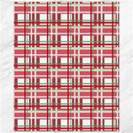 Red plaid pattern Canvas 11  x 14  