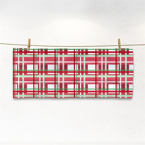 Red plaid pattern Cosmetic Storage Cases from ArtsNow.com Front