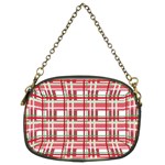 Red plaid pattern Chain Purses (Two Sides) 