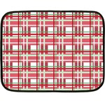 Red plaid pattern Double Sided Fleece Blanket (Mini) 