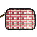 Red plaid pattern Digital Camera Cases