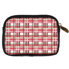 Red plaid pattern Digital Camera Cases from ArtsNow.com Back