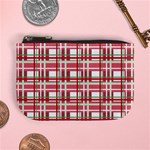 Red plaid pattern Mini Coin Purses