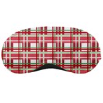 Red plaid pattern Sleeping Masks