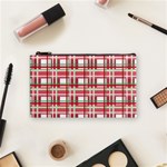 Red plaid pattern Cosmetic Bag (Small) 