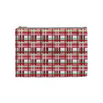 Red plaid pattern Cosmetic Bag (Medium) 