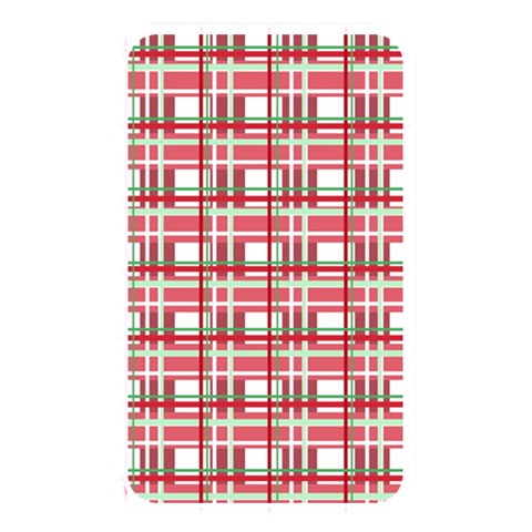 Red plaid pattern Memory Card Reader from ArtsNow.com Front