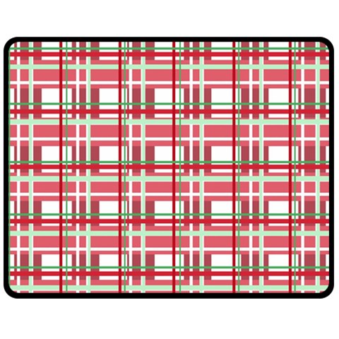 Red plaid pattern Fleece Blanket (Medium)  from ArtsNow.com 60 x50  Blanket Front