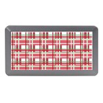 Red plaid pattern Memory Card Reader (Mini)
