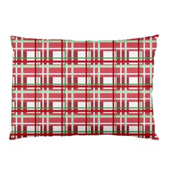 Red plaid pattern Pillow Case (Two Sides) from ArtsNow.com Back