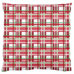 Red plaid pattern Large Cushion Case (Two Sides) from ArtsNow.com Front