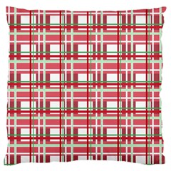 Red plaid pattern Large Cushion Case (Two Sides) from ArtsNow.com Back