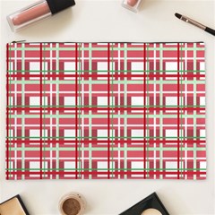 Red plaid pattern Cosmetic Bag (XXL)  from ArtsNow.com Front