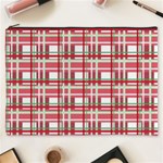 Red plaid pattern Cosmetic Bag (XXXL) 