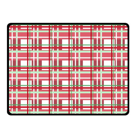 Red plaid pattern Double Sided Fleece Blanket (Small)  from ArtsNow.com 45 x34  Blanket Front