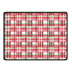 Red plaid pattern Double Sided Fleece Blanket (Small)  from ArtsNow.com 45 x34  Blanket Front