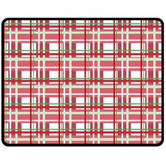 Red plaid pattern Double Sided Fleece Blanket (Medium)  from ArtsNow.com 58.8 x47.4  Blanket Front