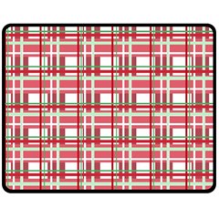 Red plaid pattern Double Sided Fleece Blanket (Medium)  from ArtsNow.com 58.8 x47.4  Blanket Front