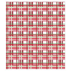Red plaid pattern Drawstring Pouches (Small)  from ArtsNow.com Back