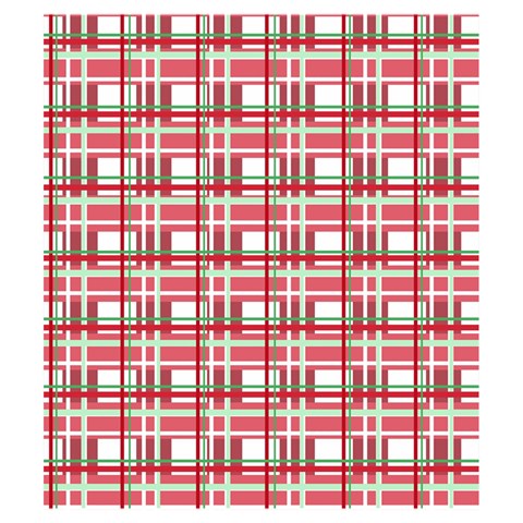 Red plaid pattern Drawstring Pouches (Medium)  from ArtsNow.com Front