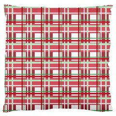 Red plaid pattern Large Flano Cushion Case (Two Sides) from ArtsNow.com Front