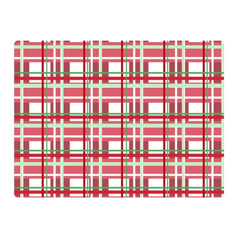 Red plaid pattern Double Sided Flano Blanket (Mini)  from ArtsNow.com 35 x27  Blanket Front