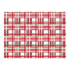 Red plaid pattern Double Sided Flano Blanket (Mini)  from ArtsNow.com 35 x27  Blanket Front