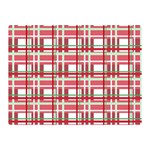 Red plaid pattern Double Sided Flano Blanket (Mini) 