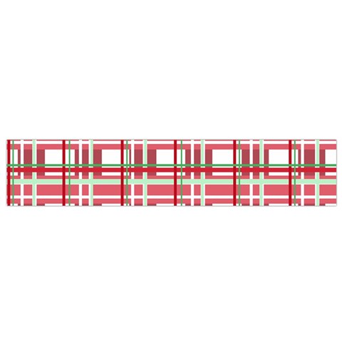 Red plaid pattern Flano Scarf (Small) from ArtsNow.com Front