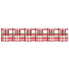 Red plaid pattern Flano Scarf (Small) from ArtsNow.com Front