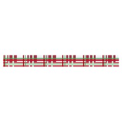 Red plaid pattern Zipper Classic Tote Bag from ArtsNow.com Strap