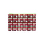 Red plaid pattern Cosmetic Bag (XS)