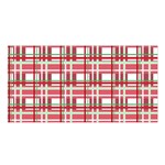 Red plaid pattern Satin Shawl