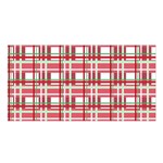 Red plaid pattern Satin Shawl