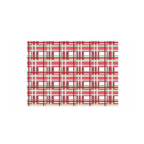 Red plaid pattern Satin Wrap from ArtsNow.com Front