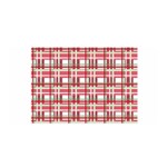 Red plaid pattern Satin Wrap