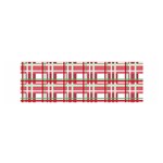 Red plaid pattern Satin Scarf (Oblong)