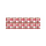 Red plaid pattern Satin Scarf (Oblong)