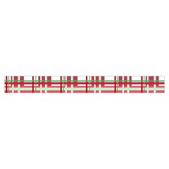 Red plaid pattern Zipper Large Tote Bag from ArtsNow.com Strap