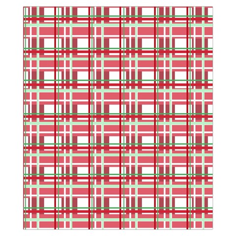 Red plaid pattern Drawstring Pouches (XS)  from ArtsNow.com Front