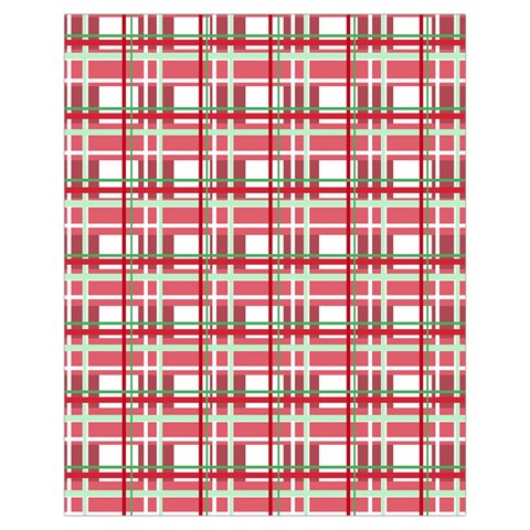 Red plaid pattern Drawstring Pouches (Extra Large) from ArtsNow.com Front