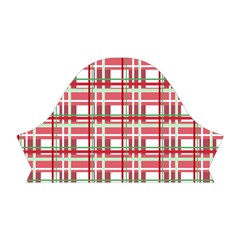 Red plaid pattern Short Sleeve V Left Sleeve