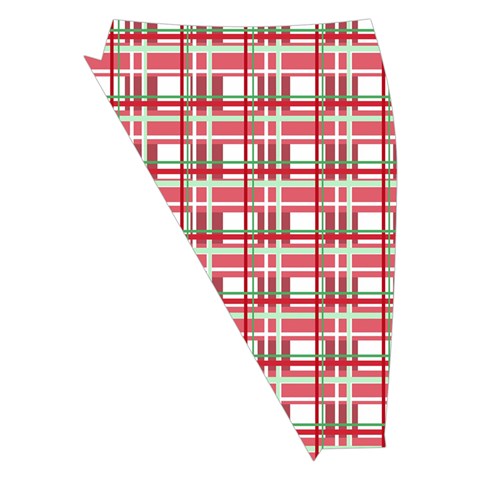 Red plaid pattern Midi Wrap Pencil Skirt from ArtsNow.com Front Left