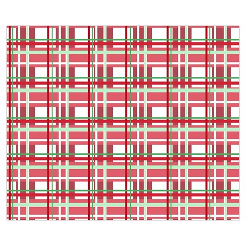 Red plaid pattern Medium Tote Bag from ArtsNow.com Front