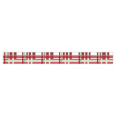 Red plaid pattern Medium Zipper Tote Bag from ArtsNow.com Strap