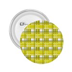 Yellow plaid pattern 2.25  Buttons