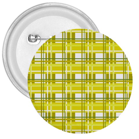 Yellow plaid pattern 3  Buttons from ArtsNow.com Front