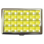 Yellow plaid pattern Cigarette Money Cases